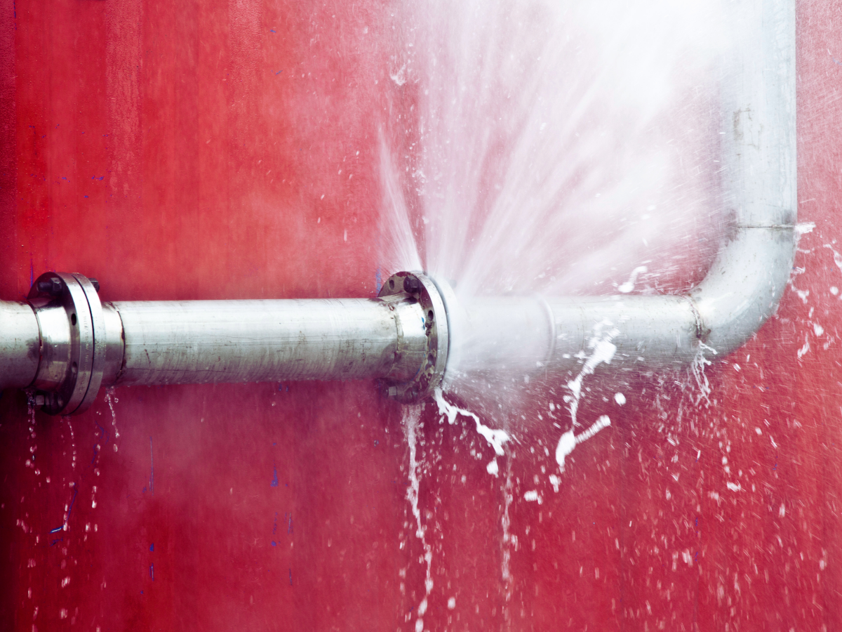 Pipe burst inside of Gainesville, FL home