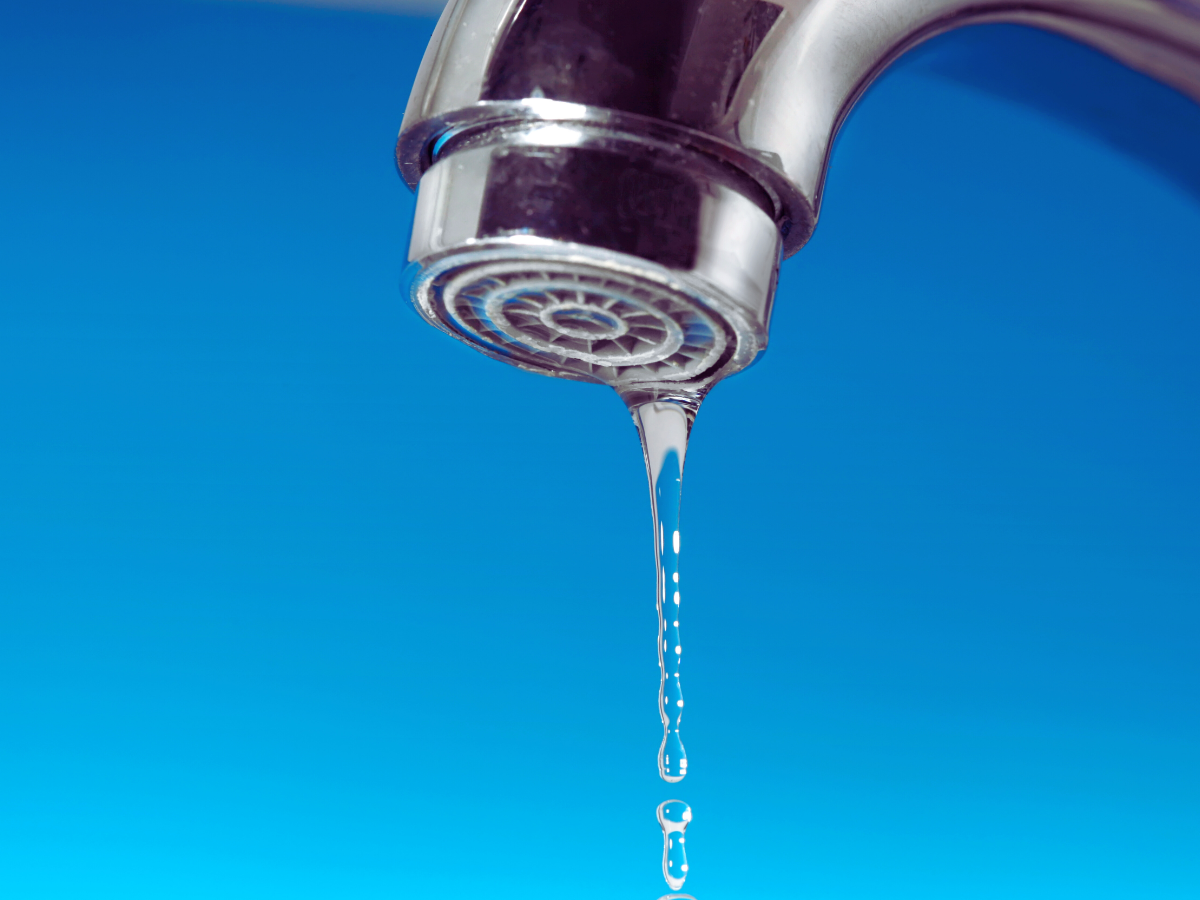 Dripping bathroom faucet