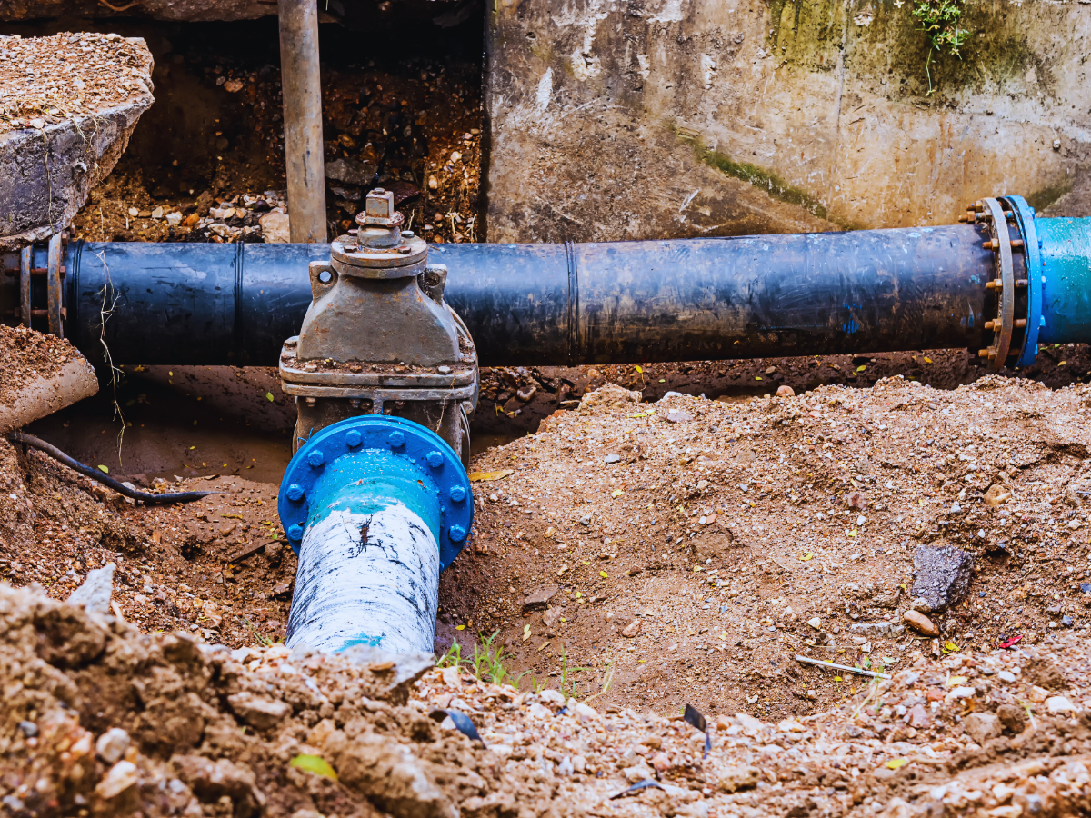 Main water line for Gainesville, FL home